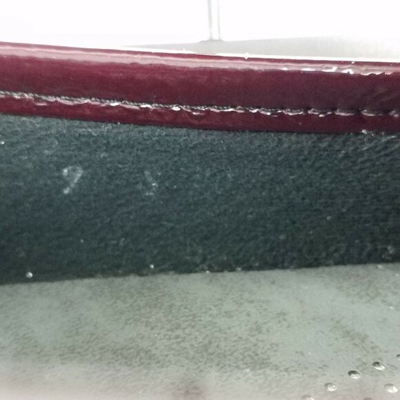 SAS Metro Bit Wine Red Patent Leather Tri Pad Footbed Loafers Womens Size 9 Slim - Picture 9 of 11